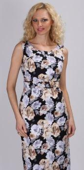 Couture Floral Print Pencil Fit Dress