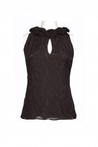 Cachet Halter Neck Georgette Top