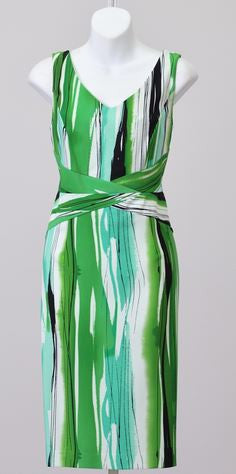 Dana Kay Paint Stroke Print Dress